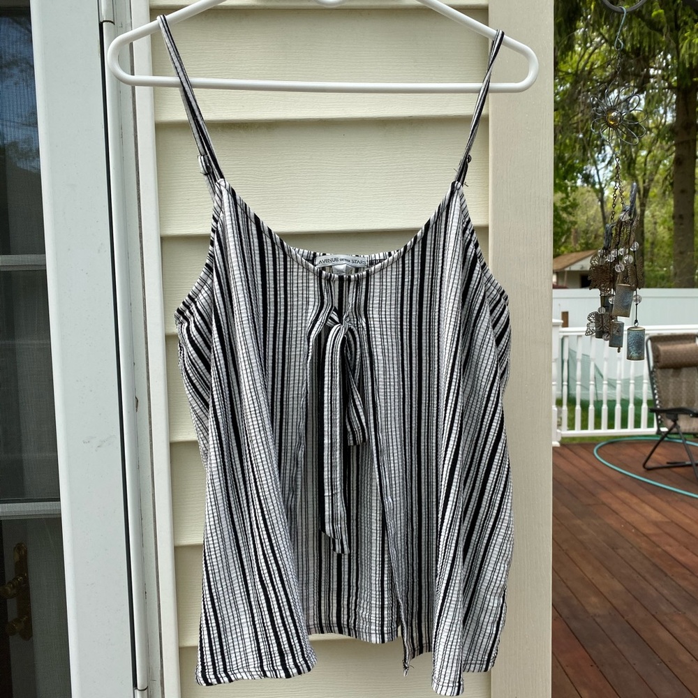 Boutique striped tank top XL